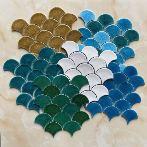 GẠCH MOSAIC VẢY CÁ