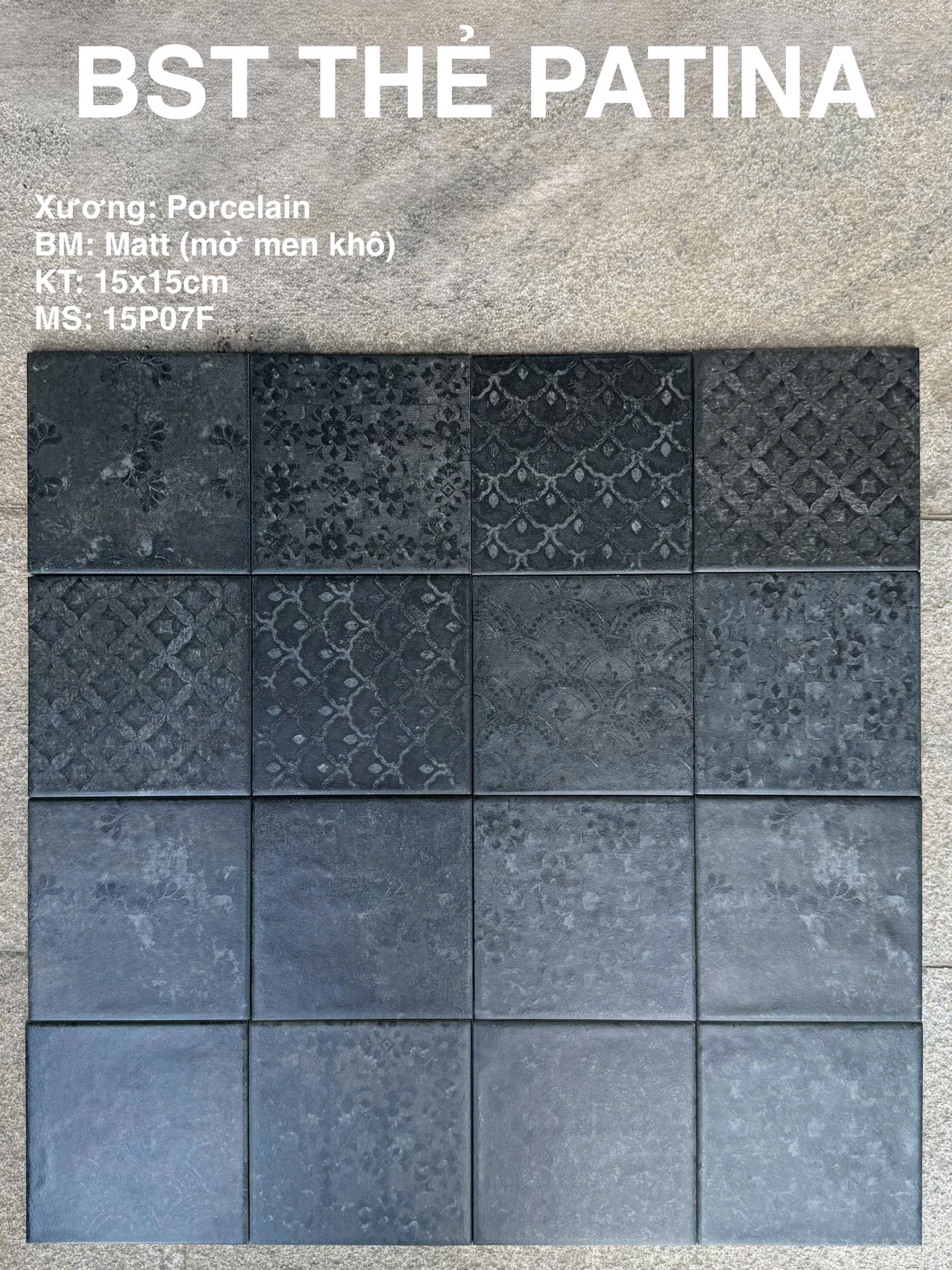 GẠCH THẺ PATINA 15P07F